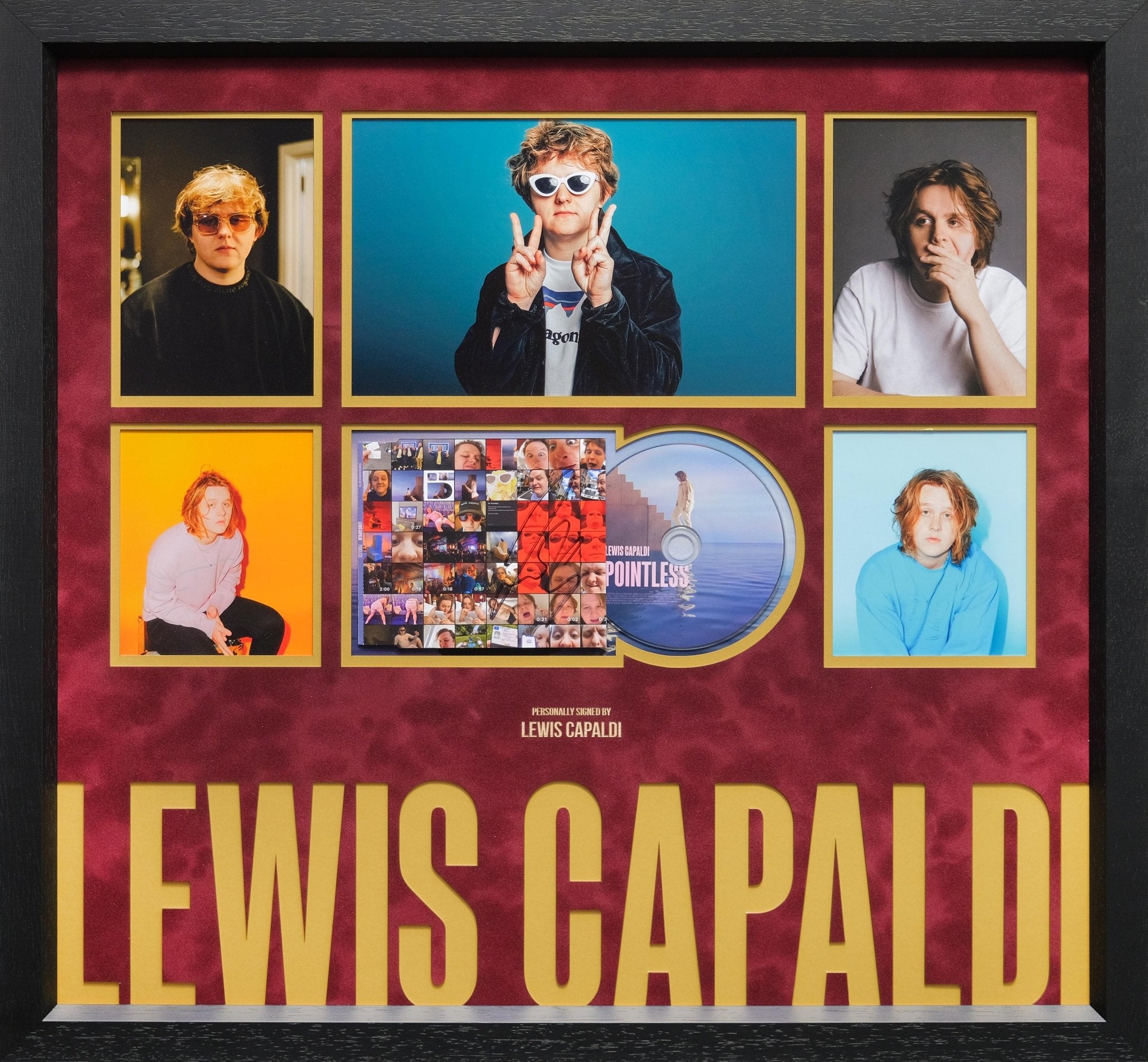 Lewis Capaldi Signed CD Cover Display - Memorabilia Framers Shop